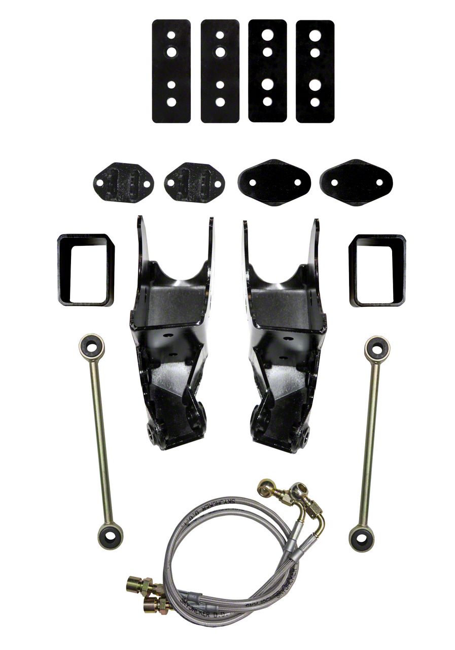 SkyJacker 3.50 to 4-Inch Rear Coil-Over Shock Brackets (07-18 Jeep Wrangler JK)