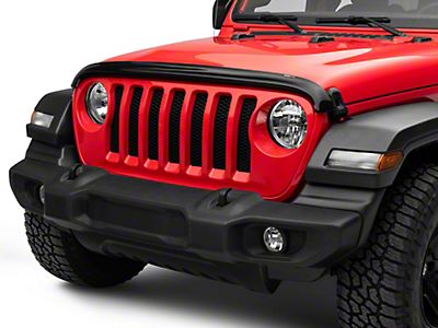 Weathertech Jeep Wrangler Stone and Bug Deflector; Dark Smoke 50273 (18-23 Jeep  Wrangler JL) - Free Shipping