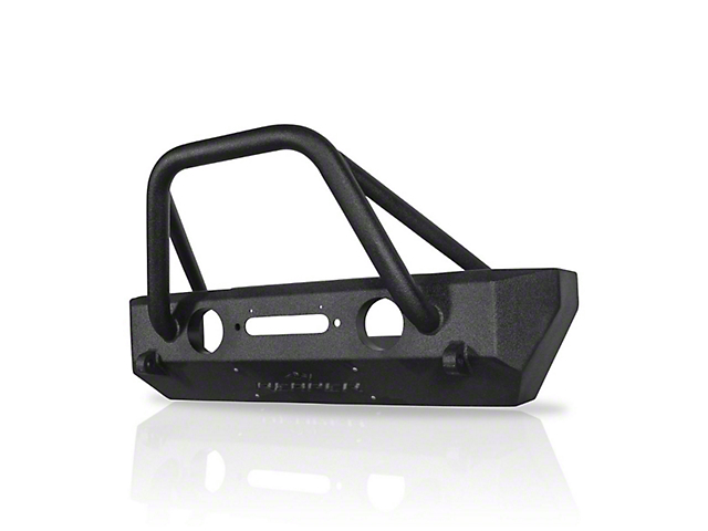 Reaper Off-Road Front Stubby Bumper with Bull Bar; Textured Black (20-22 Jeep Gladiator JT)