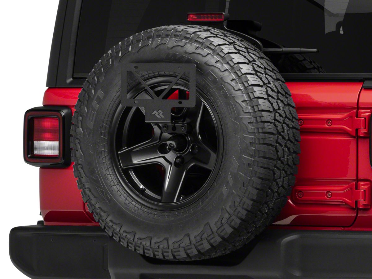 Rugged Ridge Jeep Wrangler Tire Carrier License Plate Relocation Bracket   (18-23 Jeep Wrangler JL) - Free Shipping