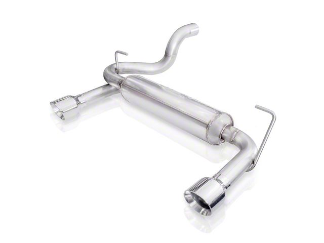 Stainless Works Dual Outlet Axle-Back Exhaust with Polished Tips (18-24 3.6L Jeep Wrangler JL)