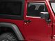 RedRock Aluminum Door and Tailgate Handle Set; Black (07-18 Jeep Wrangler JK 2-Door)