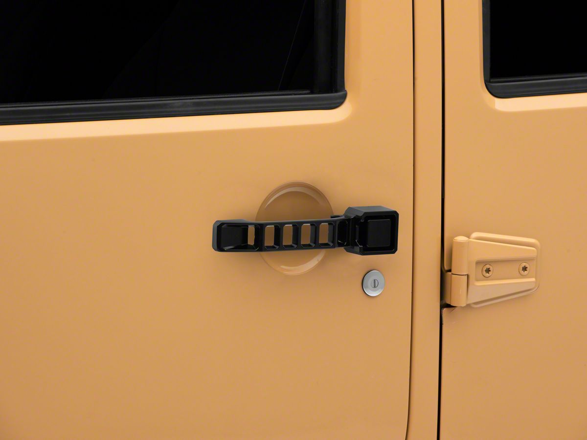 RedRock Jeep Wrangler Aluminum Door and Tailgate Handle Set; Black J132859  (07-18 Jeep Wrangler JK 4-Door) - Free Shipping