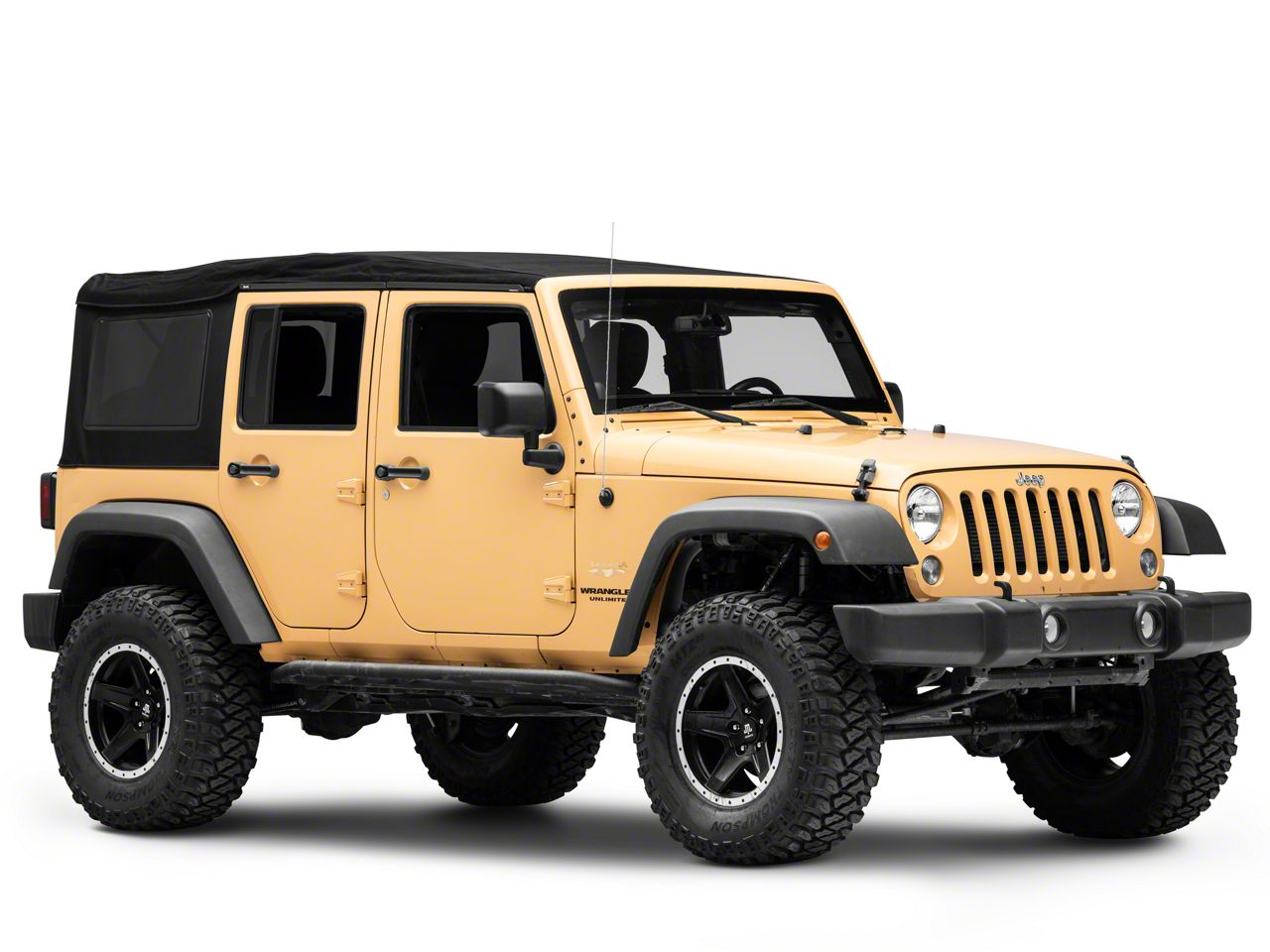 Bestop Jeep Wrangler Supertop Ultra Soft Top; Black Twill 54724-17