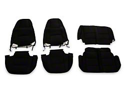 TruShield Neoprene Front and Rear Seat Covers; Black (87-90 Jeep Wrangler YJ)