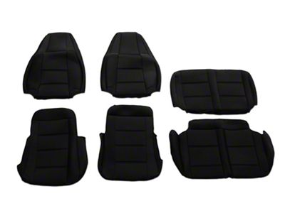 RedRock TruShield Series Neoprene Front and Rear Seat Covers; Black (91-95 Jeep Wrangler YJ)