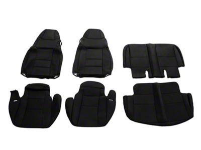 TruShield Neoprene Front and Rear Seat Covers; Black (03-06 Jeep Wrangler TJ)