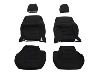 TruShield Neoprene Front and Rear Seat Covers; Black (11-12 Jeep Wrangler JK 4-Door)