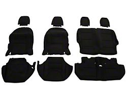 TruShield Neoprene Front and Rear Seat Covers; Black (13-18 Jeep Wrangler JK 2-Door)