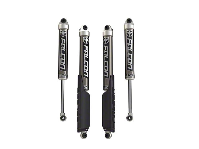 Falcon Shocks SP2 2.1 Monotube Front and Rear Shocks for 0 to 1.50-Inch Lift (18-24 2.0L or 3.6L Jeep Wrangler JL 2-Door)