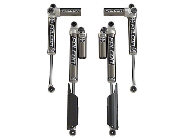 Falcon Shocks SP2 3.1 Piggyback Front and Rear Shocks for 0 to 1.50-Inch Lift (18-24 2.0L or 3.6L Jeep Wrangler JL 2-Door)