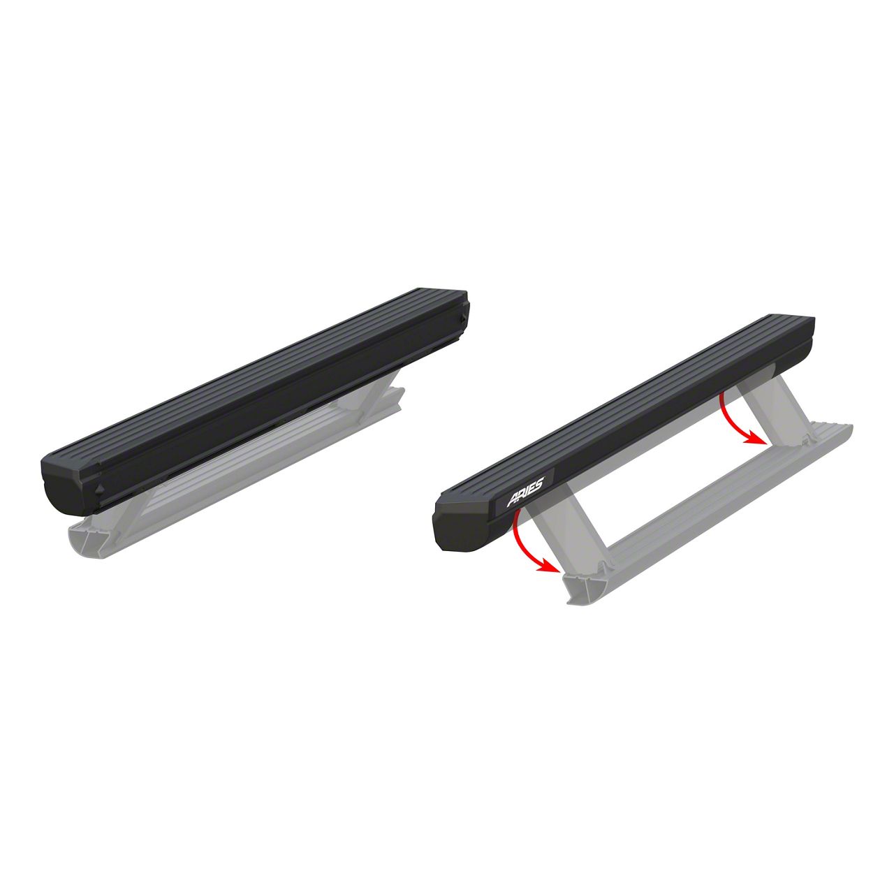 Jeep Wrangler ActionTrac Powered Running Boards without Mounting ...