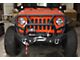 Fishbone Offroad Full Width Winch Front Bumper with Full Grille Guard; Textured Black (07-18 Jeep Wrangler JK)