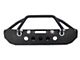 Fishbone Offroad Full Width Front Winch Bumper with LED Lights; Textured Black (07-18 Jeep Wrangler JK)