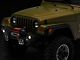 Fishbone Offroad Full Width Front Winch Bumper with LED Lights; Textured Black (97-06 Jeep Wrangler TJ)
