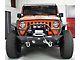 Fishbone Offroad Manowar Front Mid-Width Bumper with Grille Guard; Textured Black (07-18 Jeep Wrangler JK)