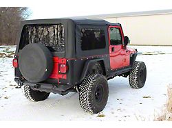 Fishbone Offroad Steel Front and Rear Tube Fenders; Textured Black (97-06 Jeep Wrangler TJ)