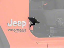 Fishbone Offroad Foot Pegs; Gloss Black (18-23 Jeep Wrangler JL)