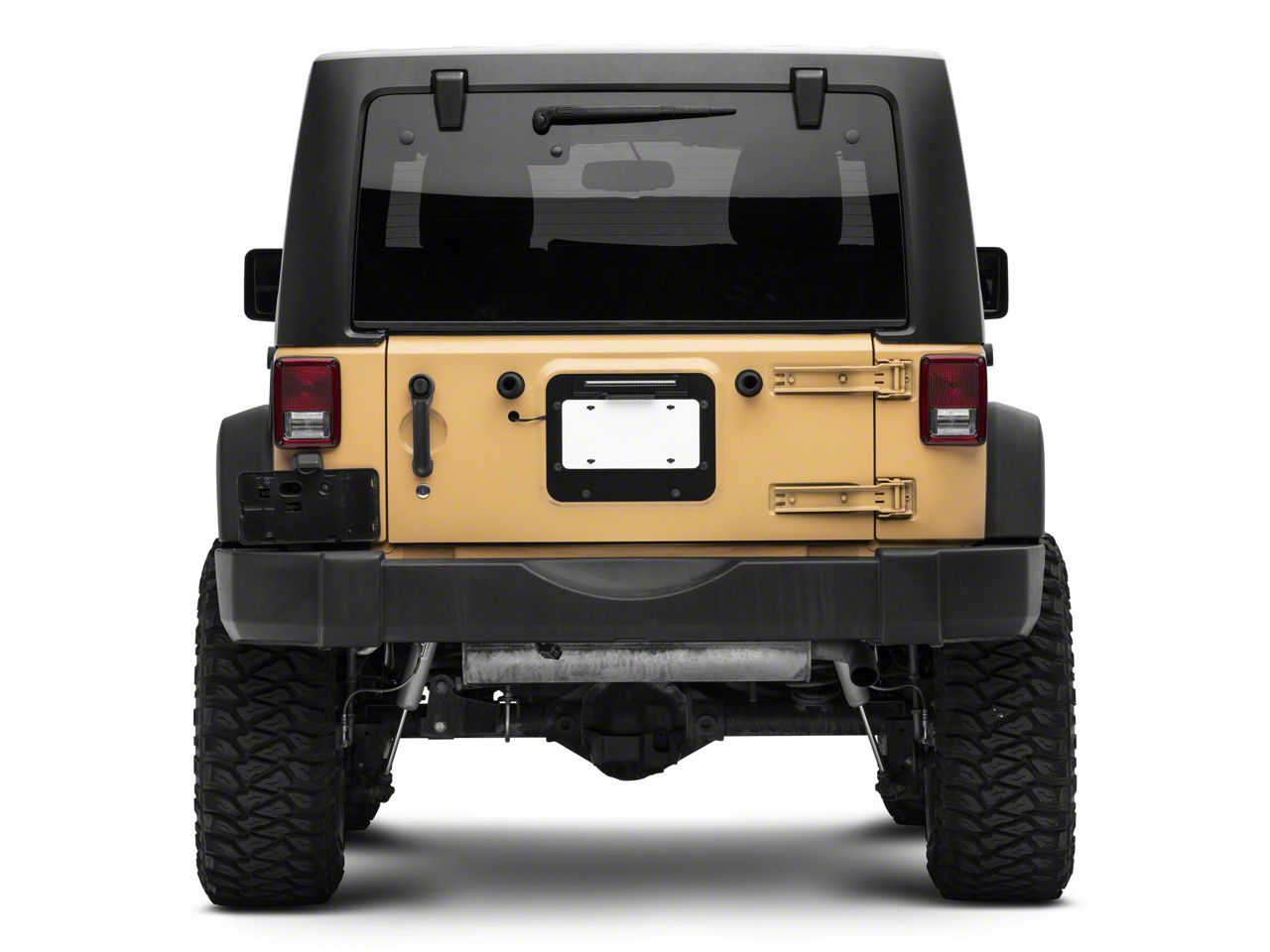 Jeep Wrangler BackSide License Plate Mount; Textured Black (10-18 Jeep  Wrangler JK)