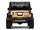 BackSide License Plate Mount; Textured Black (10-18 Jeep Wrangler JK)