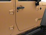 Body Door Hinge Set; Ready to Paint (07-18 Jeep Wrangler JK 4-Door)