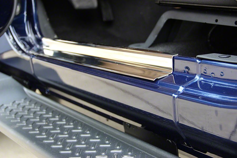 Jeep Wrangler Door Entry Guards; Polished (0718 Jeep Wrangler JK 4 Door)