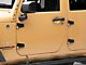 Door Hinge Set; Gloss Black (07-18 Jeep Wrangler JK 4-Door)