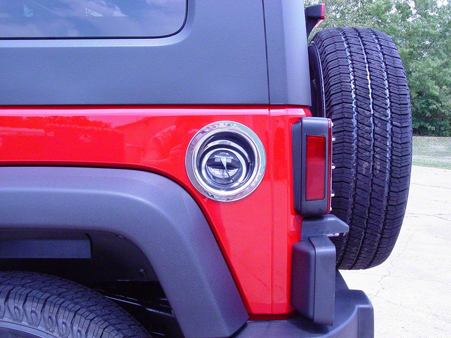 Jeep Wrangler Gas Filler Neck; Polished (07-18 Jeep Wrangler JK 2