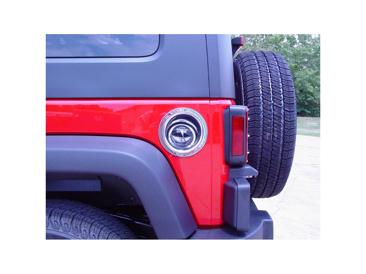 Jeep Wrangler Gas Filler Neck; Polished (07-18 Jeep Wrangler JK 2-Door) -  Free Shipping