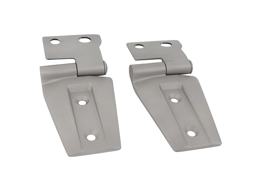 Jeep Wrangler Hood Hinges; Ready to Paint (0718 Jeep Wrangler JK)