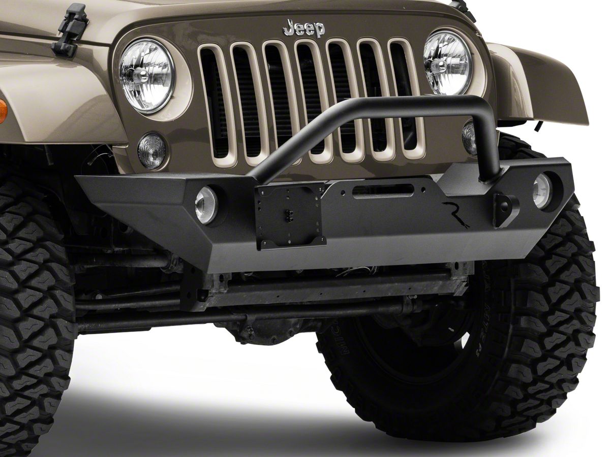 Jeep Wrangler Shackle Mounted License Plate Bracket; Textured Black (07-18 Jeep  Wrangler JK)