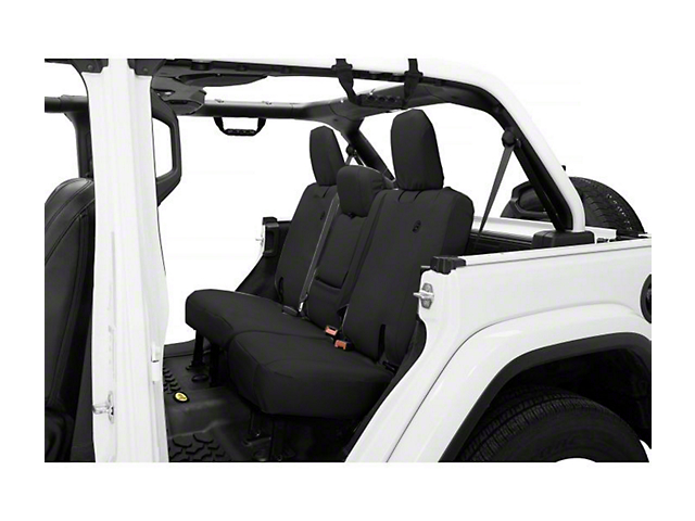 Bestop Rear Seat Cover; Black Diamond (18-23 Jeep Wrangler JL 4-Door)