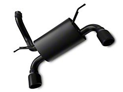 RedRock 4x4 Axle-Back Exhaust with Black Tips (18-22 3.6L Jeep Wrangler JL)