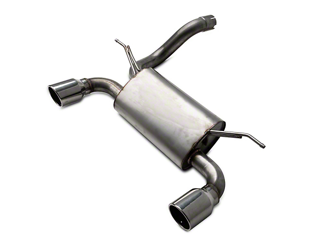 RedRock Axle-Back Exhaust with Polished Tips (18-23 3.6L Jeep Wrangler JL)