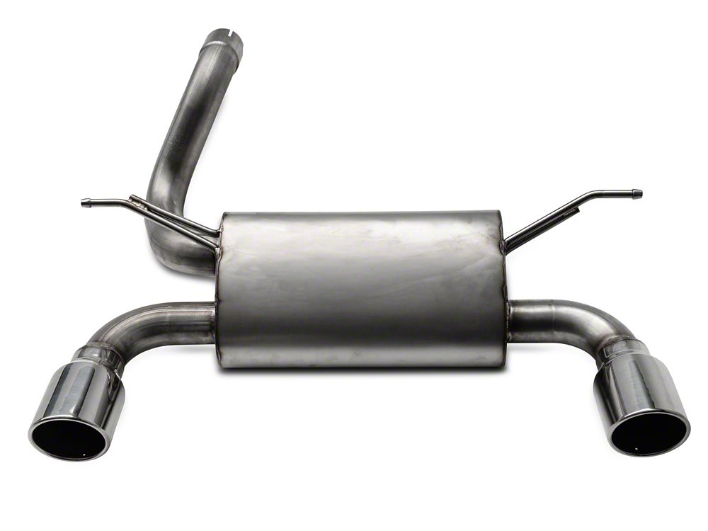 RedRock AxleBack Exhaust with Polished Tips (1824 3.6L Jeep Wrangler