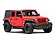 Barricade X-Series Fender Flares with LED DRL and Marker Lights; Black Inserts (18-24 Jeep Wrangler JL)