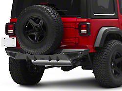 Barricade X-Series Rear Bumper; Black Inserts (18-21 Jeep Wrangler JL)