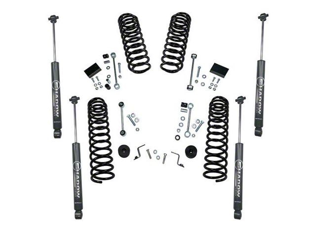 SuperLift 2.50-Inch Dual Rate Coil Spring Suspension Lift Kit with Shadow Series Shocks (18-24 Jeep Wrangler JL 2-Door)
