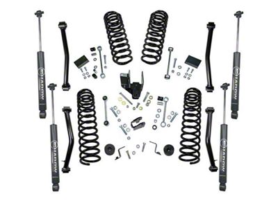SuperLift 4-Inch Dual Rate Coil Spring Suspension Lift Kit with Shadow Series Shocks (18-23 Jeep Wrangler JL 2-Door)