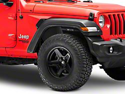 Front Inner Fenders; Textured Black (18-23 Jeep Wrangler JL)