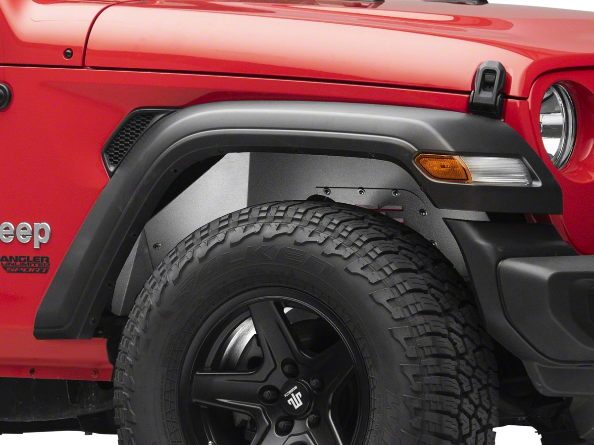 Rough Country Jeep Wrangler Front Inner Fenders 10497A (18-23 Jeep Wrangler  JL) - Free Shipping