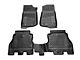 Profile Front and Second Row Floor Liners; Black (18-23 Jeep Wrangler JL 4-Door, Excluding 4xe)