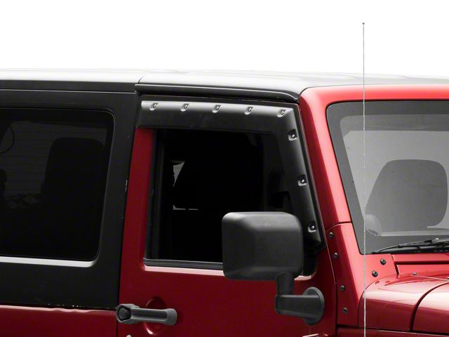 Barricade Tough Guard FormFit Window Visors (07-18 Jeep Wrangler JK 2-Door)