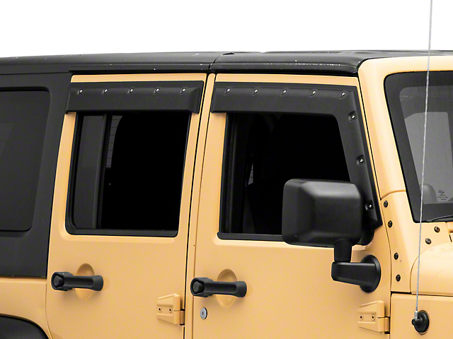 Barricade Tough Guard FormFit Window Visors (07-18 Jeep Wrangler JK 4-Door)
