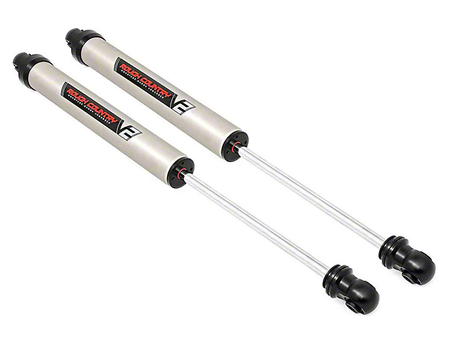 Rough Country V2 Monotube Front Shocks for 0 to 1.50-Inch Lift (18-23 Jeep Wrangler JL)
