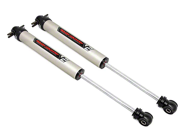 Rough Country V2 Monotube Rear Shocks for 0 to 3-Inch Lift (07-18 Jeep Wrangler JK)