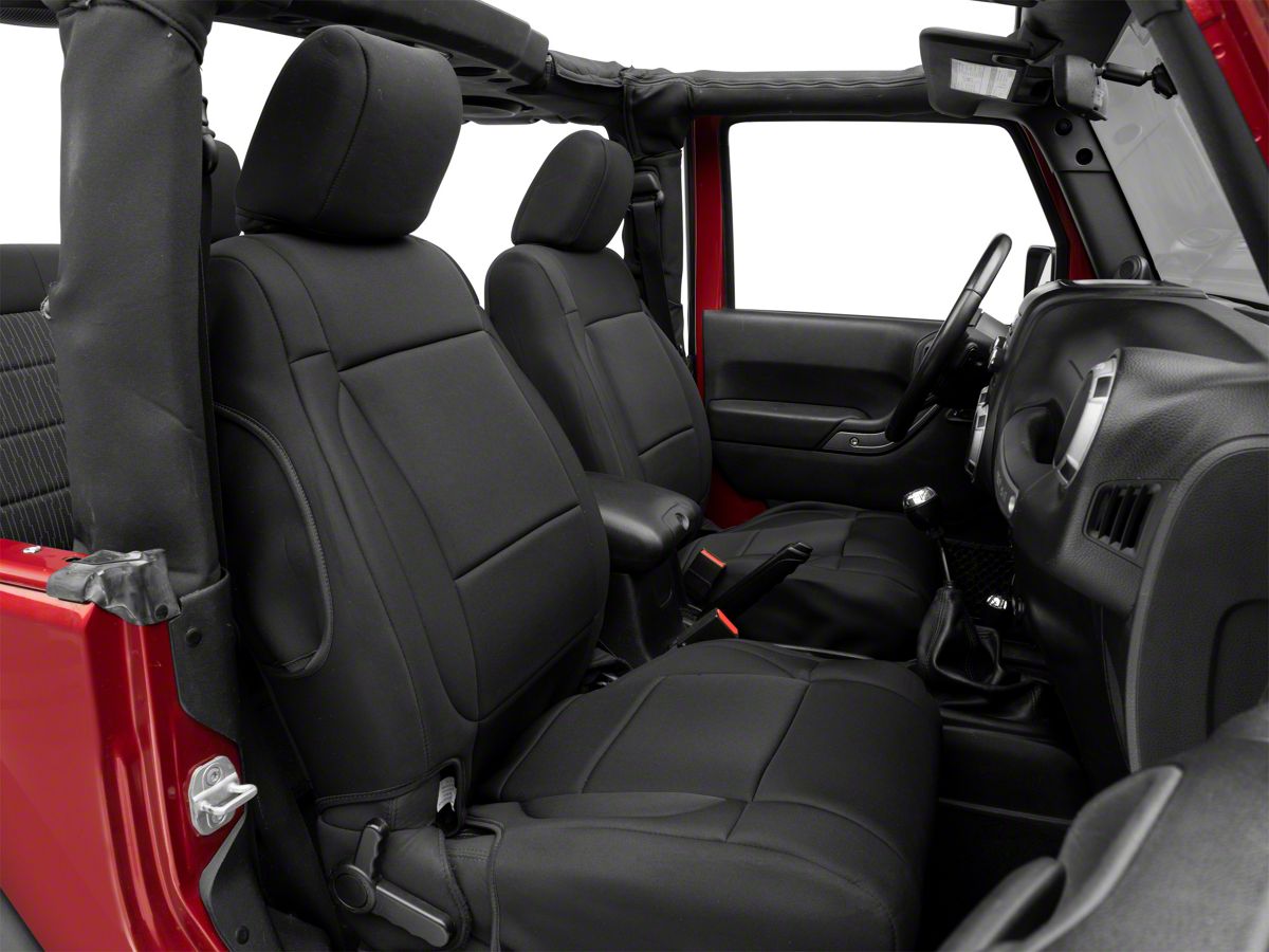 Rugged Ridge Jeep Wrangler Neoprene Front Seat Covers - Black   (11-18 Jeep Wrangler JK)