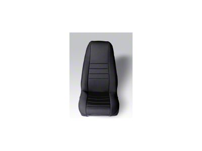 Rugged Ridge Neoprene Front Seat Covers; Black (76-90 Jeep CJ5, CJ7 & Wrangler YJ)