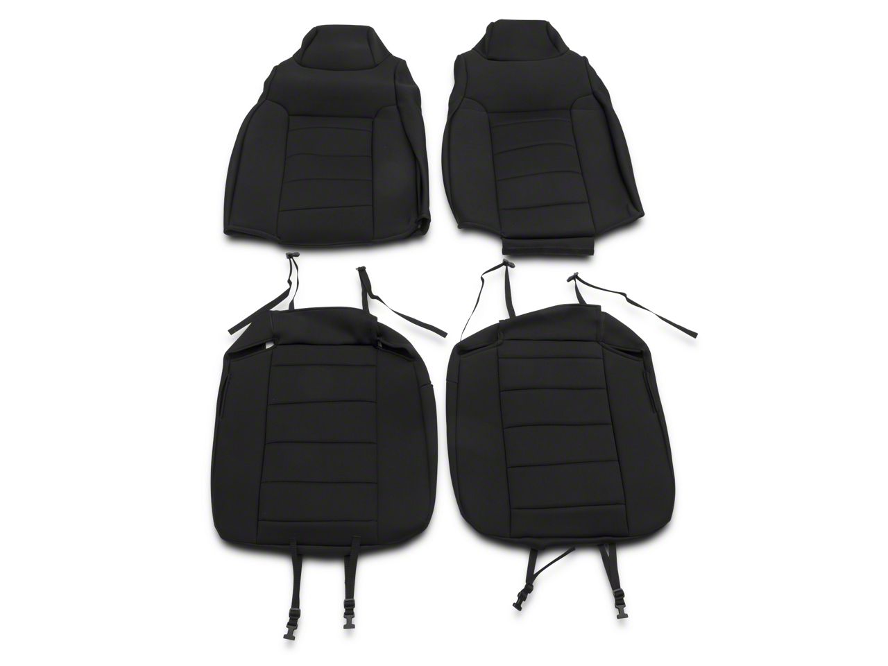 Rugged Ridge Jeep Wrangler Neoprene Front Seat Covers Black 13213.01