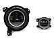 Quake LED Tempest 9-Inch HD Headlights and 4-Inch Fog Lights with White DRL Halo and Amber Turn Signal; Black Housing; Clear Lens (18-24 Jeep Wrangler JL)